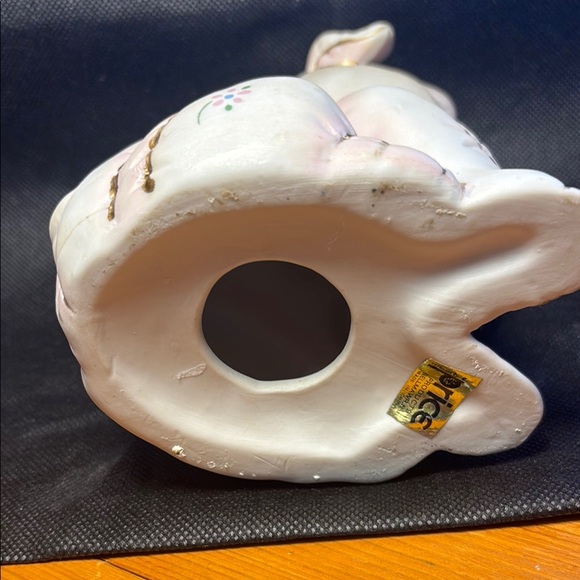 Charming Pink Pig Figurine Piggy Bank - Picture 5 of 5